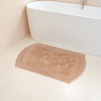 Showerdrape Ultra 100% Cotton Grey Reversible Bath Mat 800 x 500mm in Brown