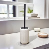 Showerdrape Alexandria Concrete Toilet Brush & Holder in Beige
