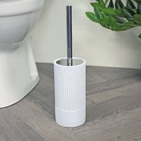 Showerdrape Tranquil Pale Blue Toilet Brush & Holder in Light Blue
