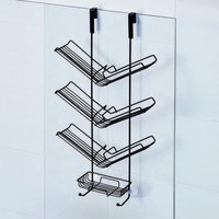 Showerdrape Atrium 3 Tier Hanging Black Shower Caddy