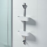 Elements Clear 2 Tier Basket Hanging Shower Caddy