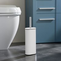 Fortuna Steel Toilet Brush & Holder White