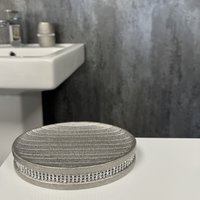 Pzazz Diamante Bathroom Sink Soap Dish