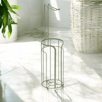 Showerdrape Dante Toilet Roll Holder & Spare Paper Holder Combination in Green