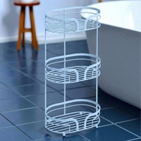 Dante Freestanding Bathroom Floor Shower Caddy Blue