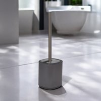 Echo Steel Toilet Brush & Holder Grey