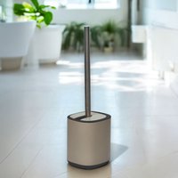 Echo Steel Toilet Brush & Holder Beige