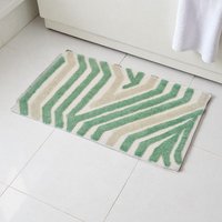 Barbican 100% Cotton Anti Slip Bath Mat 800 x 500mm Green