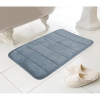 HomeSpace Direct Everyday Memory Foam Bath Mat in Blue