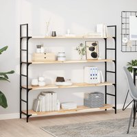Berkfield Home Floating Shelf 140x30x2 cm Untreated Solid Wood Acacia in Brown | Size: 140 x 30 x 2 cm
