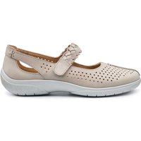 Hotter Women's 'Quake II' Classic Mary Janes in Light Grey | Size: 4.5