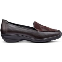 Hotter Women's Wide Fit 'Faith II' Loafers in Chocolate | Size: 4