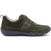 Hotter Women's Wide Fit 'Leanne II' Trainers in Dark Olive | Size: 5.5