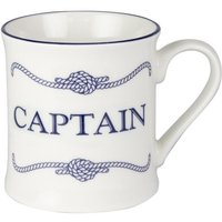 Nauticalia Ltd Crew Mug - Captain in White