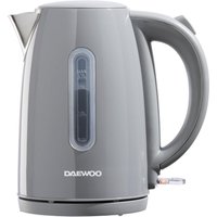 Daewoo 'Kensington' 3000W 1.7 Litre Jug Electric Kettle Stainless Steel Easy Clean in Grey | Size: 2L