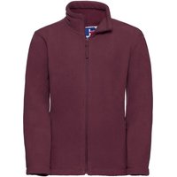 Jerzees Schoolwear Jerzees Schoolgear Full Zip Outdoor Fleece Jacket in Burgundy | Size: 9-10 Years