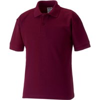 Jerzees Schoolwear Jerzees Schoolgear 65 35 Pique Polo Shirt in Burgundy | Size: 9-10 Years