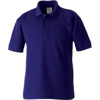 Jerzees Schoolwear Jerzees Schoolgear 65 35 Pique Polo Shirt in Purple | Size: 9-10 Years