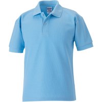 Jerzees Schoolwear Jerzees Schoolgear 65 35 Pique Polo Shirt in Blue | Size: 7-8 Years