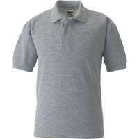 Jerzees Schoolwear Jerzees Schoolgear 65 35 Pique Polo Shirt in Grey | Size: 5-6 Years