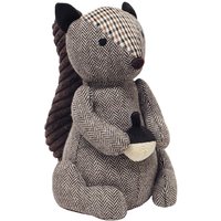 Essentials Squirrel Herringbone Novelty Door Stop in Brown