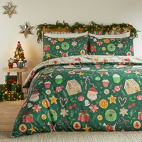 Festive Treats Printed Soft Touch Cover Set Double