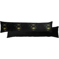 Gold Bee Printed Velvet Draught Excluder Cover