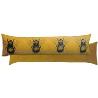 Bee Printed Velvet Draught Excluder Cover
