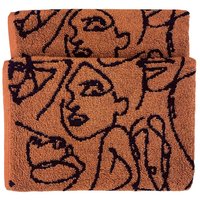 Furn Everybody Abstract 100% Cotton Hand Towel in Brown