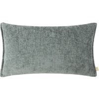 Evans Lichfield Buxton Chenille Reversible Rectangular Cushion in Blue | Size: 30 cm x 50 cm