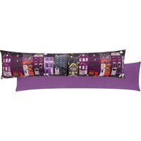 Furn . Creepy Town Velvet Draught Excluder in Black