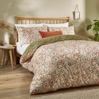 Anika Paisley Printed Soft Touch Cover Set Double