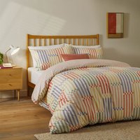Madison Stripe Printed Soft Touch Cover Set Double