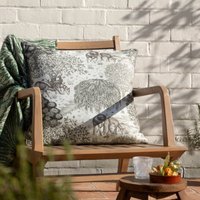 Morris & Co The Brook Printed Outdoor Cushion in Beige | Size: 55 cm x 55 cm