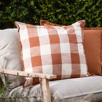 Chesil Check 100% Cotton Outdoor Cushion