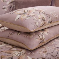 Floella Printed Piped 100% Cotton Pillowcases