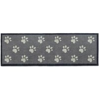 My Mat Big Paws 1 Washable Indoor Nylon Mat in Grey | Size: 50 cm x 75 cm