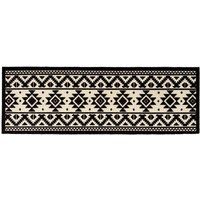 My Mat Washable Nylon Tribal Indoor Mat in White | Size: 50 cm x 150 cm