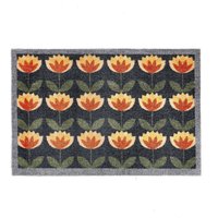 My Mat Washable Nylon Retro Floral Indoor Mat | Size: 50 cm x 75 cm