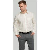 Cream Long Sleeve Cotton Rich Non Iron Shirt