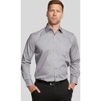 Silver Classic Easy Care Long Sleeve Shirt inches