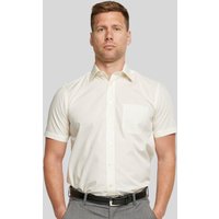 Cream Classic Easy Care Short Sleeve Shirt