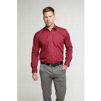 Burgundy Classic Easy Care Long Sleeve Shirt