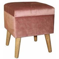 Minster Trunk - Wood - L33 x W33 x H42 cm - Pink | Size: 1 Pack