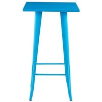 Minster Garden Bar Table - Metal - L60 x W60 x H115 cm - Blue | Size: 1 Pack