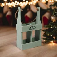 2 Bottle Wine Holder L10 x W21 x H39 cm Rustic Pack