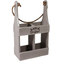 2 Bottle Wine Holder L10 x W21 x H39 cm Rustic Pack
