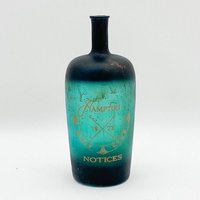 Minster 15 Inch Decorative Vase/Bottle - Tinted Glass - L16 x W16 x H38 cm in Blue | Size: 1 Pack