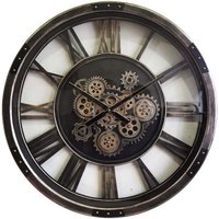 Minster 68cm Gear Clock - L7 x W68 x H68 cm in Brown | Size: 1 Pack