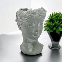 Outdoor Bust Pot Ornament L17 x W19 x H26 cm Cement Pack